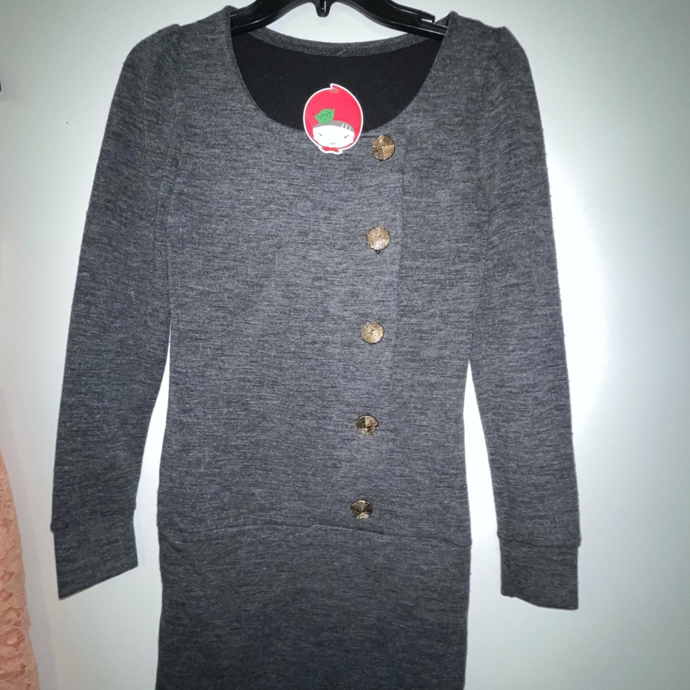 One size dress- brand new in dark grey